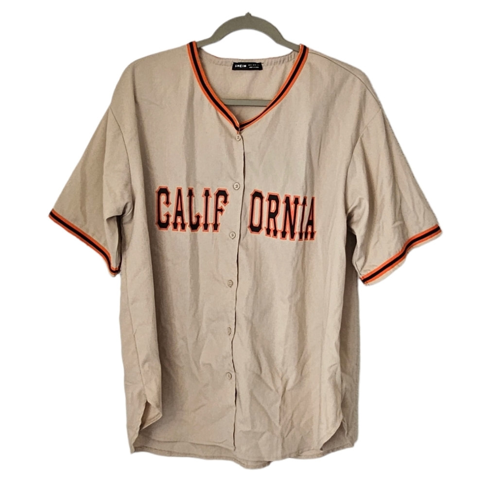 Shien Tan California Baseball Oversized Jersey